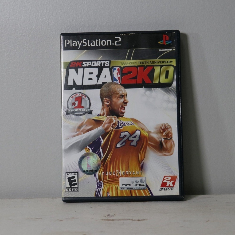 NBA 2K10 PS2 (Sony PlayStation 2, 2009) Complete Kobe Bryant Tenth Anniv…